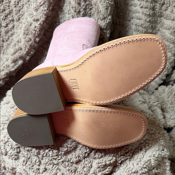 FRYE AND CO. Women’s Campus 14L Pink Heeled Leather Boots - Picture 2 of 11